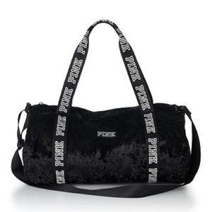 ❌SOLD❌ VS Pink Mini Velvet Duffel Bag